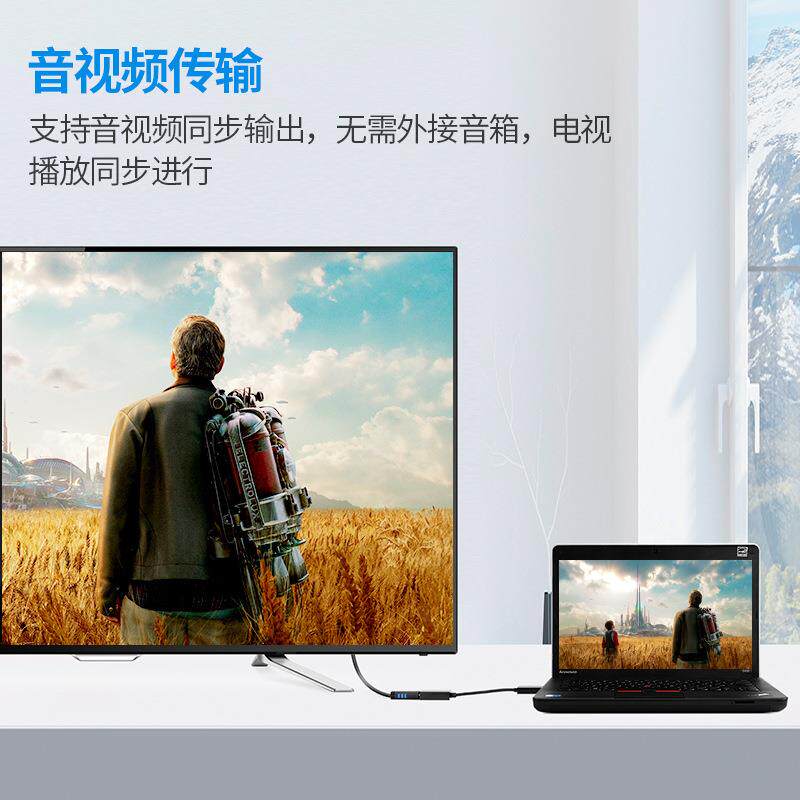 CableCreation dp转hdmi转接头4k高清主动式转接线电脑显卡连接线
