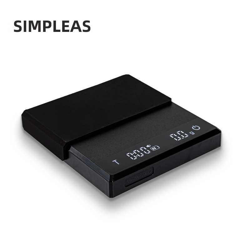 SIMPLEAS手冲咖啡电子秤意式mini称重计时触屏称重平台
