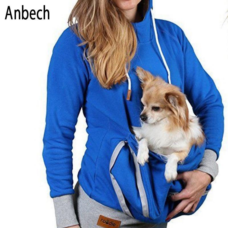 Fashion new force sweatshirt womens hooded big pocket long