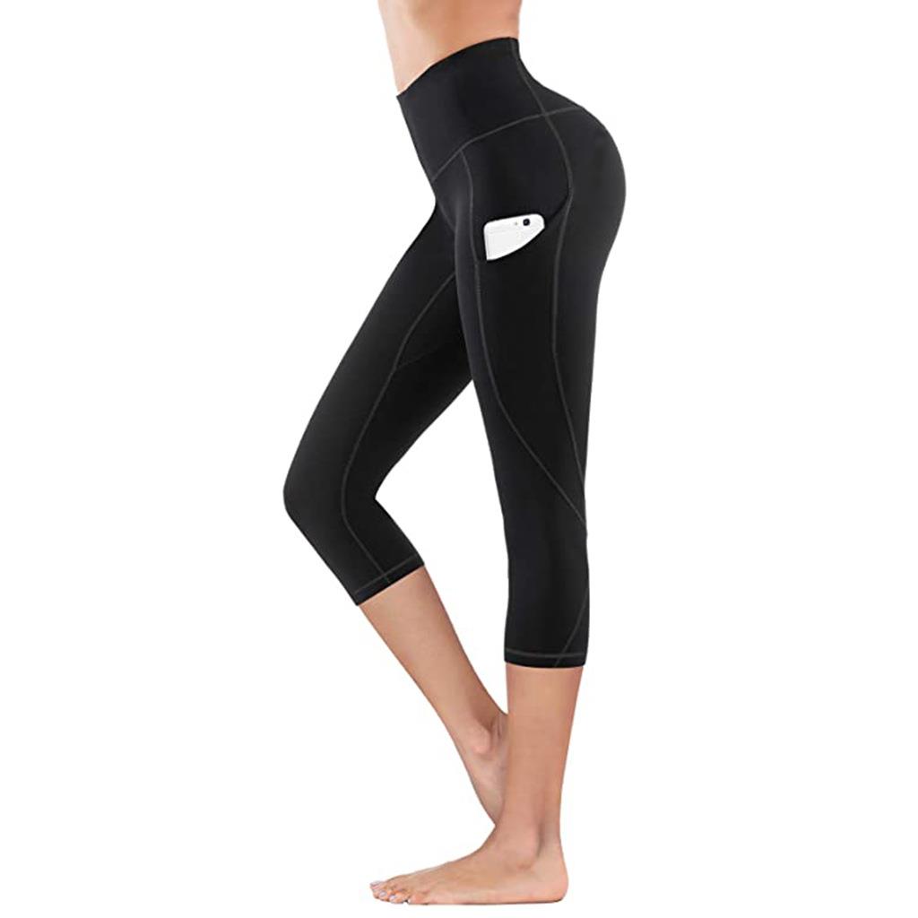 leggings seven-point lifting hip waist high wear outer as