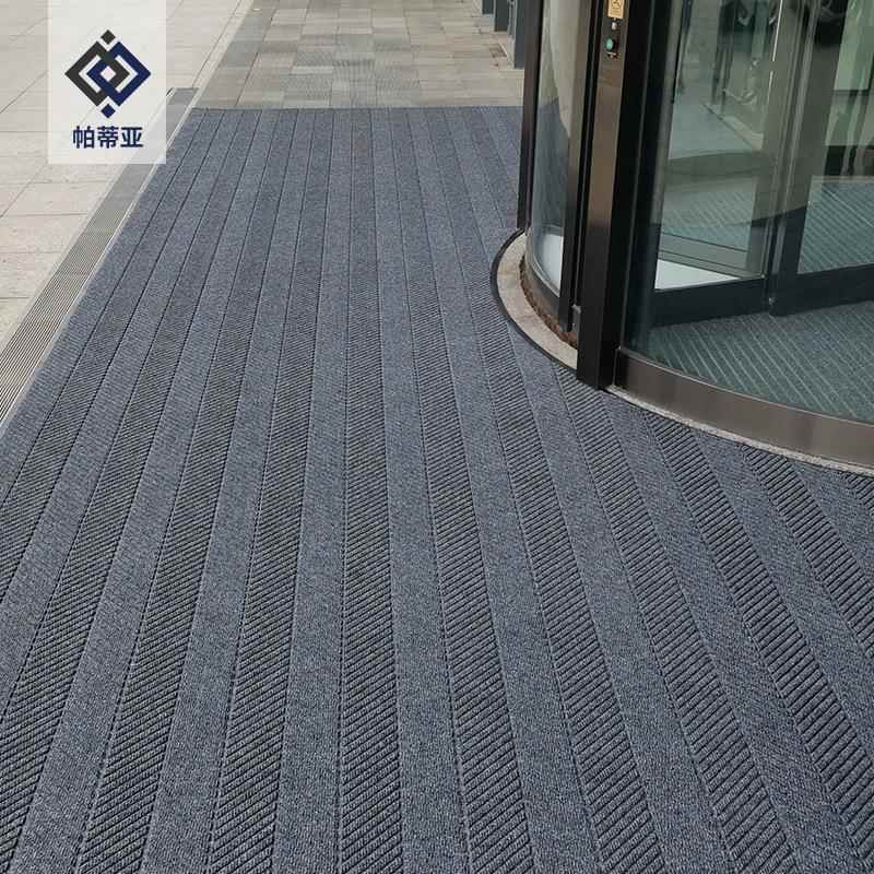 高门商AL745045垫务端轮胎纹地垫入户进门子pvc地毯加logo吸水防