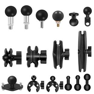 铝合金球头支架25mm摩托车手机导航支架底座运动相机后视镜配件