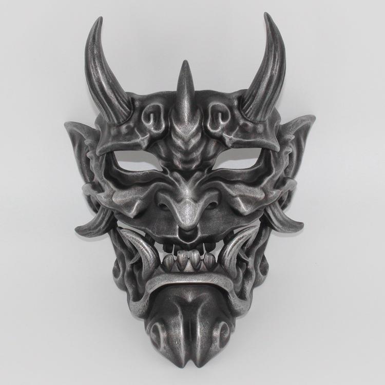 赤般若面具挂件cosplay能剧日系能面罩树脂红面鬼脸獠牙 面具般若