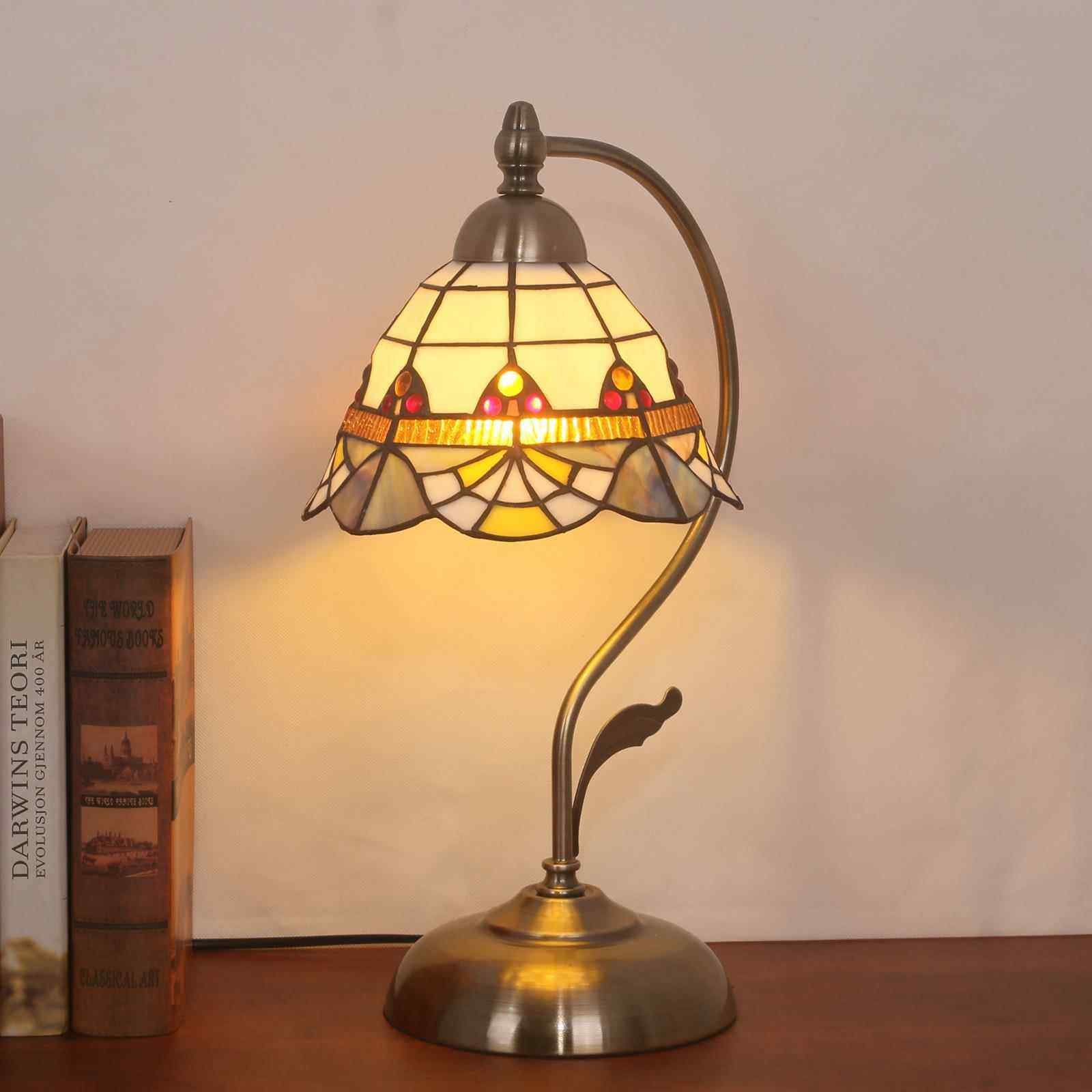 高档美台式覆古书房卧室床头灯酒吧护眼饭厅老上海民国风玻璃装饰