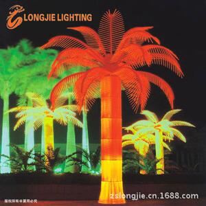 【亮化产品】高 4.0米 宽 2.0米 16片叶 LED葵树灯、LED棕树灯