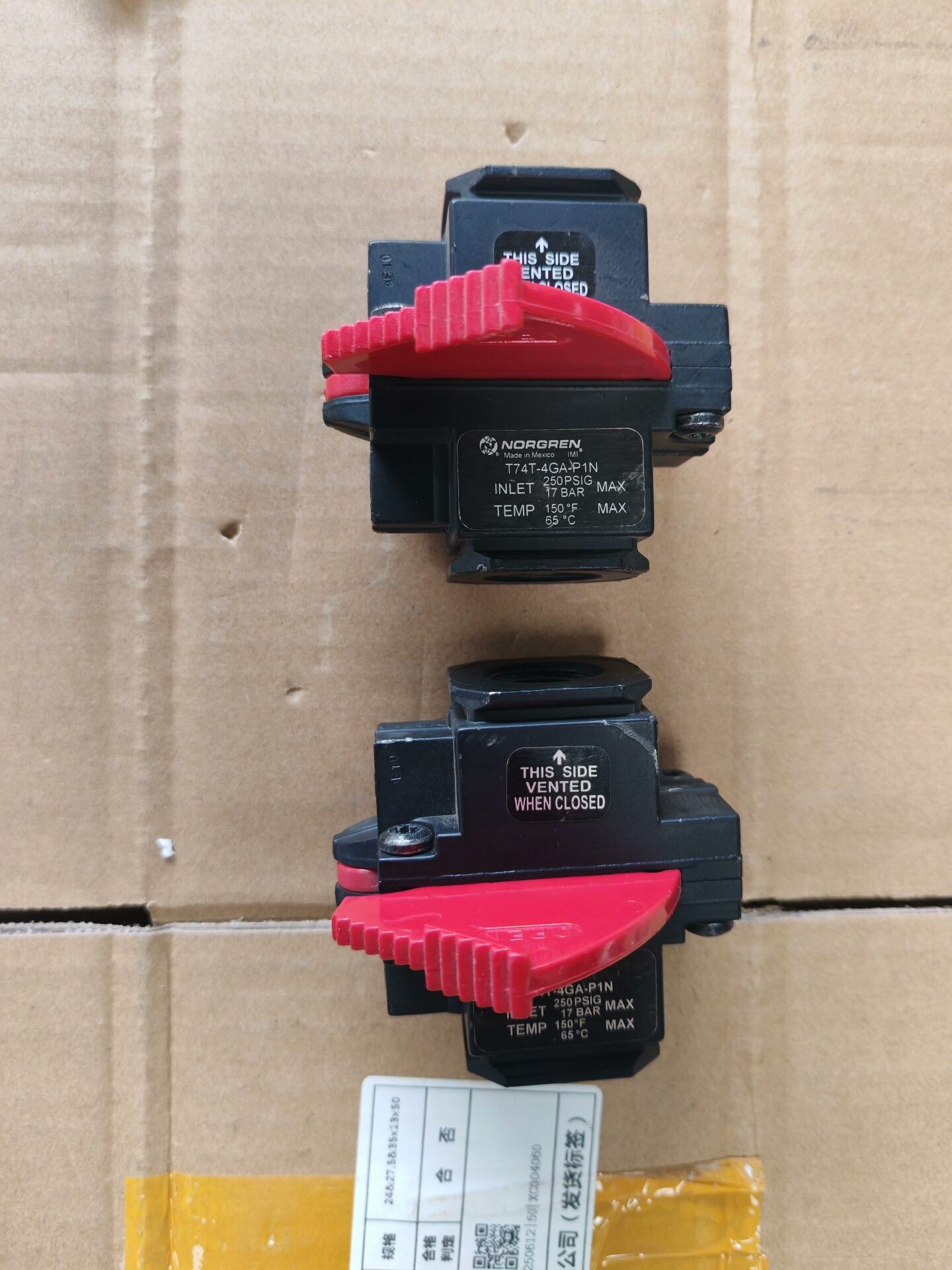 NORGREN 诺冠 T74T-4GA-P1N 截止阀，全新