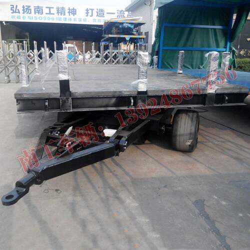 南工0吨橡胶面板重型模具运输车模具平板拖车