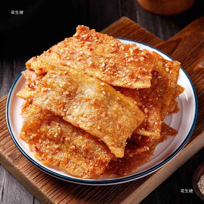 香辣素烤鸭辣片500豆制品豆干豆皮酥脆80后怀旧零食素食辣条250