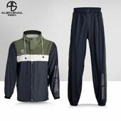 男防水骑行雨披 两套装 高档星蜗牛机车外雨女衣电动车件式 雨衣雨裤