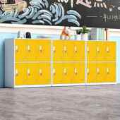 学生BEK教室书钢柜幼儿园制物柜衣柜收纳柜带锁彩色包铁皮储多门