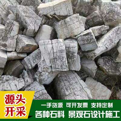 灵璧县产地直销龟纹石园林景观假山石庭院石景布置量大从优