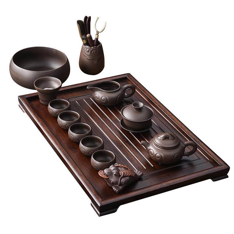 中国覆古紫砂茶具套装套装家庭礼盒茶壶盖碗茶杯功夫茶具全套办公