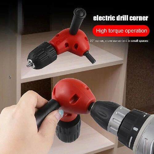 1PC Red 90 Degree Right Angle Electric Drill Corner Tool