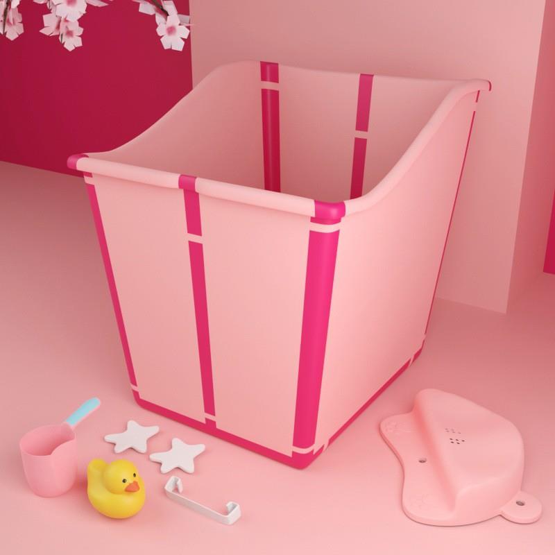 泡澡儿折M1002-NY浴桶可坐叠小孩泡澡桶家用宝宝浴桶桶婴儿简婴童