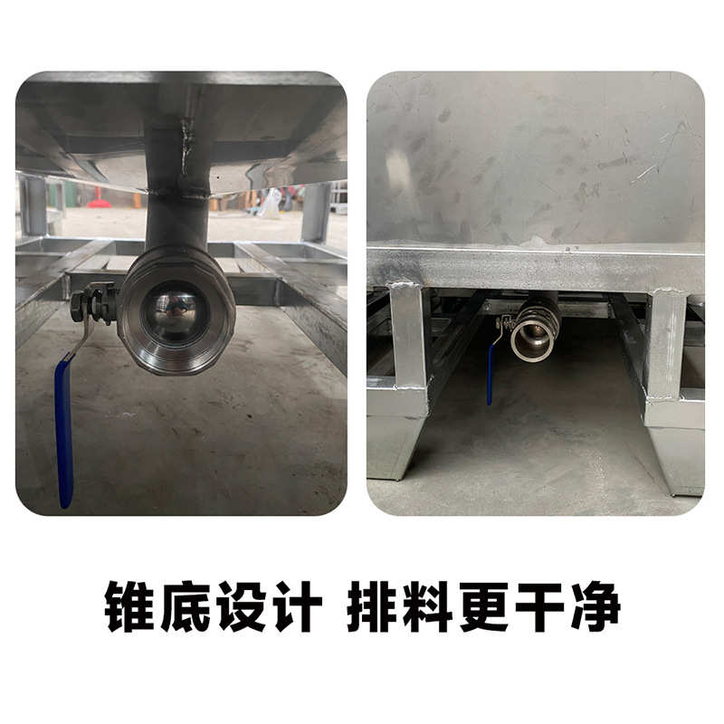 广东专业304不锈钢方形吨桶500升金属包装1000L锥底IBC化工柴油桶