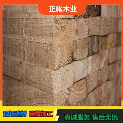 建筑木方松木实木条白松铁杉云杉模板木条工程跳板垫木枕木方木