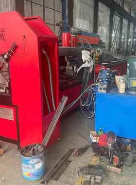 光设伏角码角铁冲切一体机角铁打孔切断机角钢切断下料备控数操作