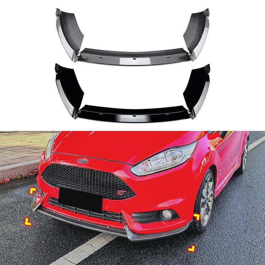 适用福特嘉年华 Fiesta MK6 ST 2012-2017 前杠前唇前铲外饰改装