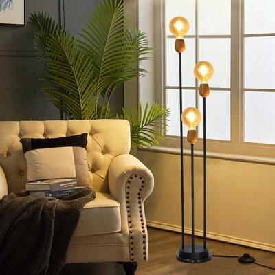 奇地雄中古风落灯32373客厅灯沙发装旁感饰卧室复古铁艺氛围灯具