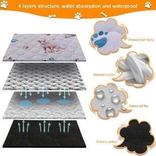 Washable Dog Pee Pad Washable Pet Dog Urine Absorbent Mat