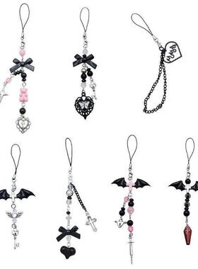 Goth Y2K Phone Charm Pendant Kawaii-Key Chain For Bag Cute A