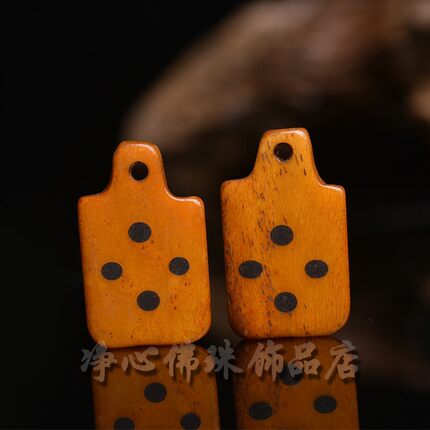 2026藏传骆驼骨卡子吊坠手工diy的雕刻藏文咒点配饰文玩佛珠念珠