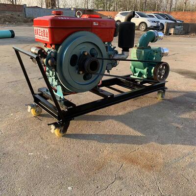 柴油机抽粪泵 扬程高泥浆污水泵 电机推车式抽粪泵