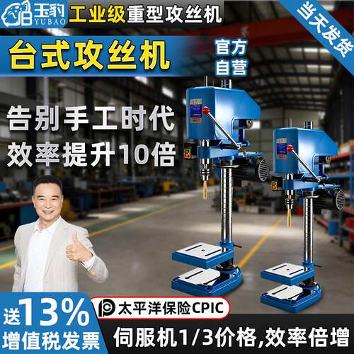 重型工业级台式攻丝机全自动小型电动攻牙机微型SWJ12/16套丝螺纹