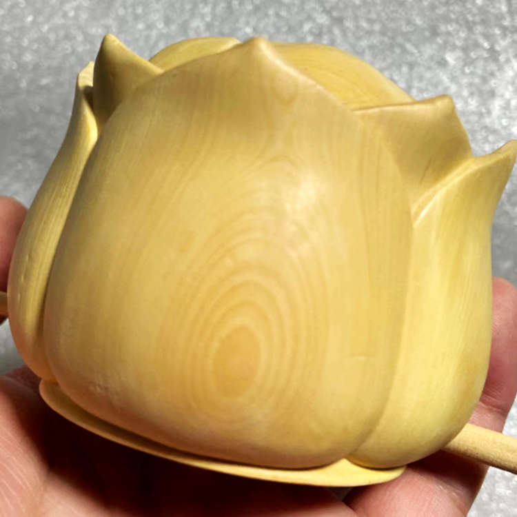芙蓉冠 道冠 木雕