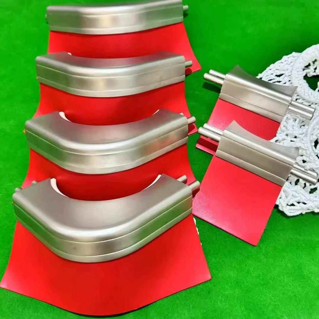 独牙台球桌红色袋口皮口标准台球配件进口意大利皮口独牙袋口