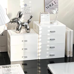 桌面收纳盒小号抽屉式首饰文具胶带小物件杂物箱书桌迷你储物盒子