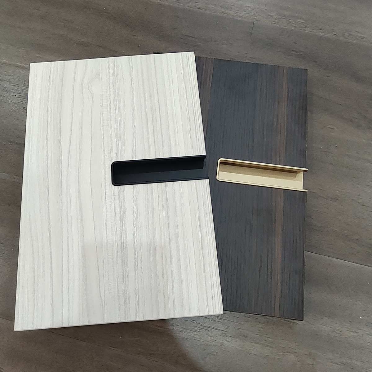 极简窄边U形嵌入式拉手横装衣柜门把手抽屉开槽暗装黑色隐形拉手