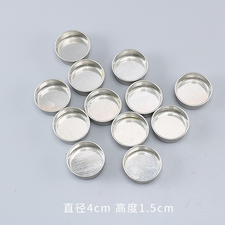 圆形铁制款蜡烛底座烛台创意DIY自制蜡烛铁蜡台浅底款家用蜡烛台