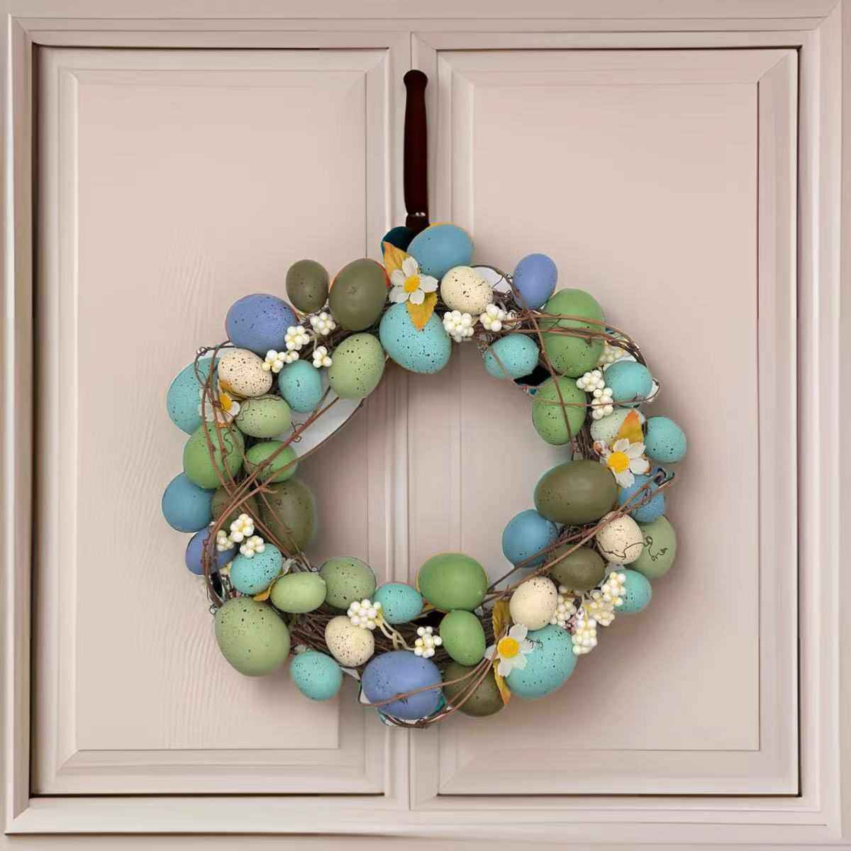 新款布置派对场景复活节酒店花环装饰挂家居仿真鸡蛋门彩蛋藤圈,节庆用品/礼品,吊顶纱幔,淘宝优惠券,粉丝福利购,淘宝优惠卷