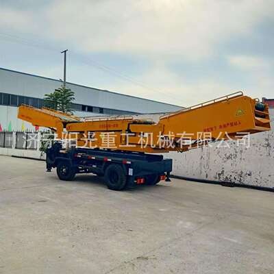 移动式火车装卸机站台货物装车高低站台伸缩转向火车装卸一体机