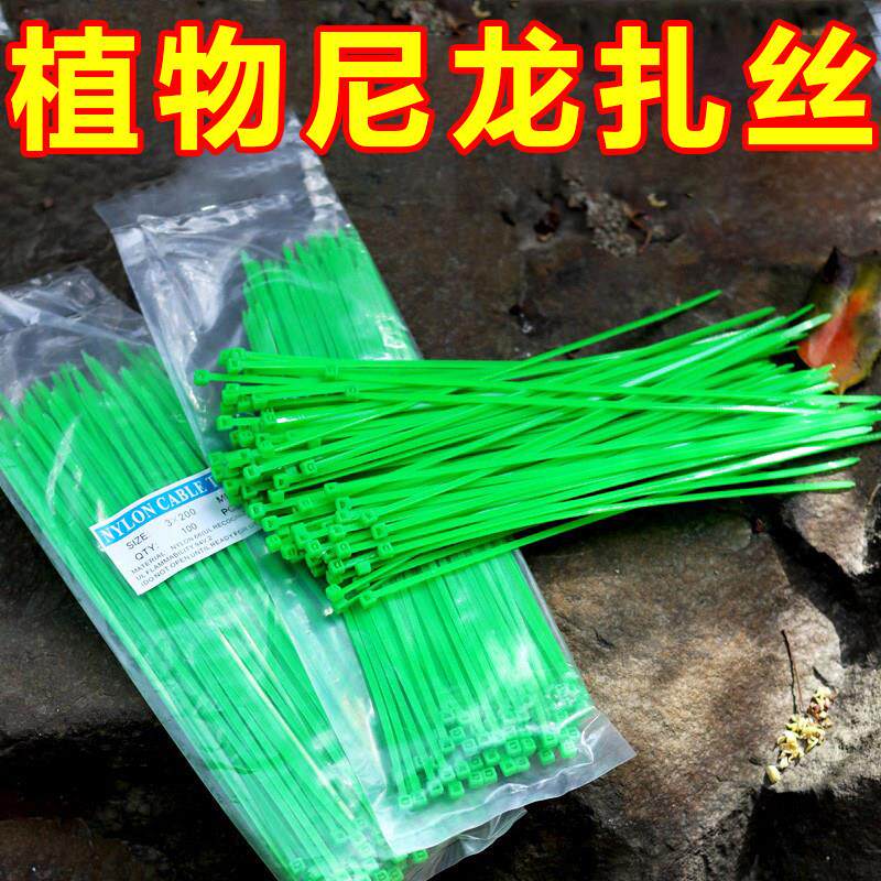 绑扎丝尼龙扎带自锁式束线带塑料捆绑带固定扎绳拉紧器园艺捆扎线