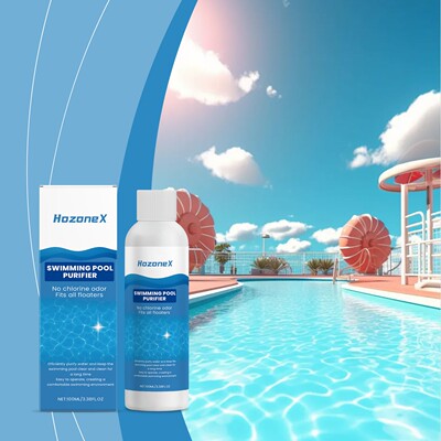HozoneX Pool Purification Liquid - Clarifies pool water, eli