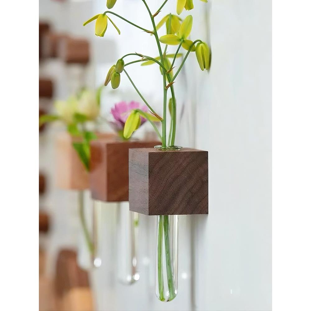 试管花瓶小冰箱磁铁水培插花装置房间装饰装饰磁性贴纸磁性玻璃管