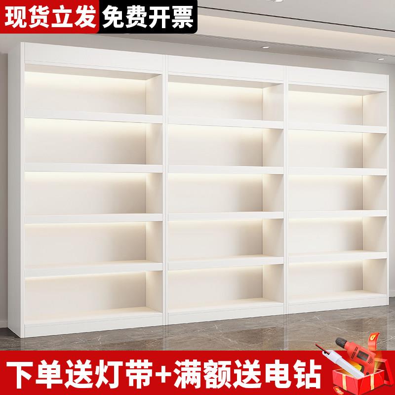 展示柜货架产品陈列柜样品多层置物架烟酒柜美容院白色柜子展示架