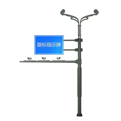 综合共杆组合杆多功能交通信号灯杆路灯监控人行道合杆户外灯杆