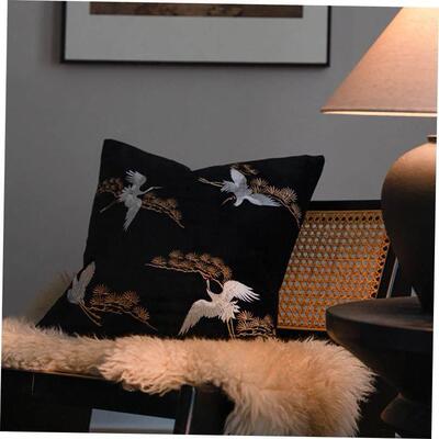 中古风沙发抱枕靠垫套刺绣覆古新中式靠枕 cushion cover pillow