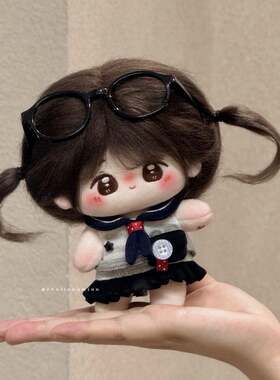 10cm新品可爱甜美制服风10cm“海军裙”棉花娃娃玩偶公仔换装着替