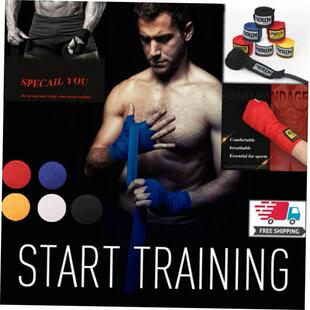 Bandage Sanda Hand Strap Gloves MMA Boxing Thai Cotton Muay