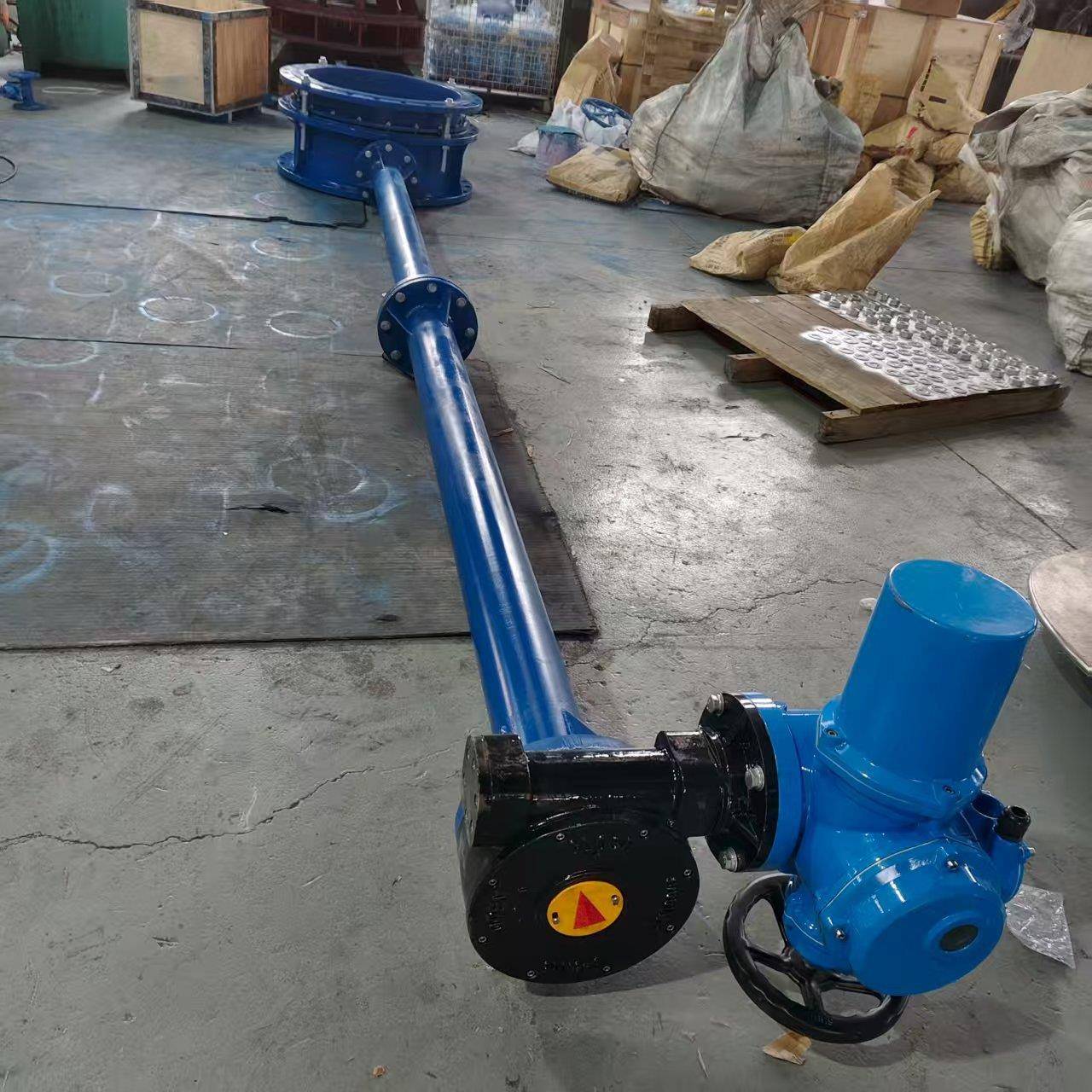 法兰蝶家阀加长杆动电伸缩蝶阀密封611中线法兰蝶阀厂JSD941X软-1