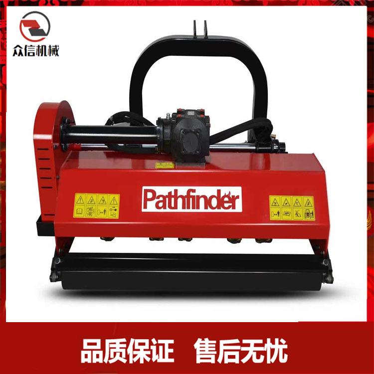 四轮带液压翻转割草机拖拉机偏置可侧移果园路边倾斜路面打草机