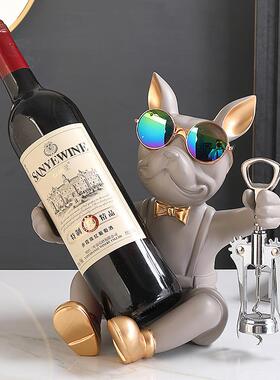 轻奢红酒酒架摆件餐桌装饰品客厅酒柜摆件家居红酒托架乔迁送礼