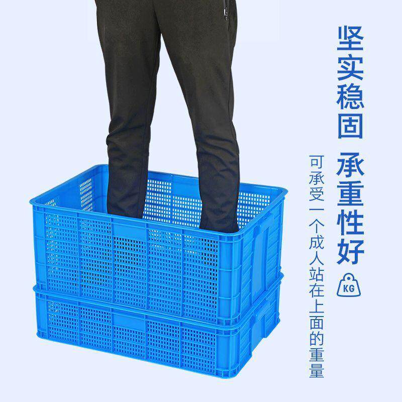 周转塑料筐长方形镂空龙虾虾苗活虾运输筐甲鱼蔬菜水果筐子密眼