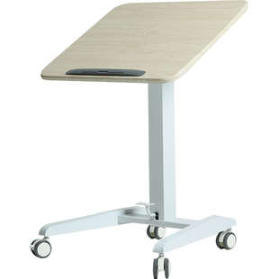 桌面可倾斜升降电脑桌站立式办公桌儿童学习书桌移动演讲工作台