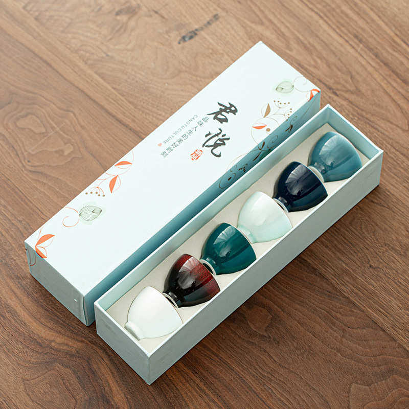 窑变整套创意家用茗功夫杯品套装茶杯陶瓷个人办公室简约杯子茶具,餐饮具,茶杯,淘宝优惠券,粉丝福利购,淘宝优惠卷