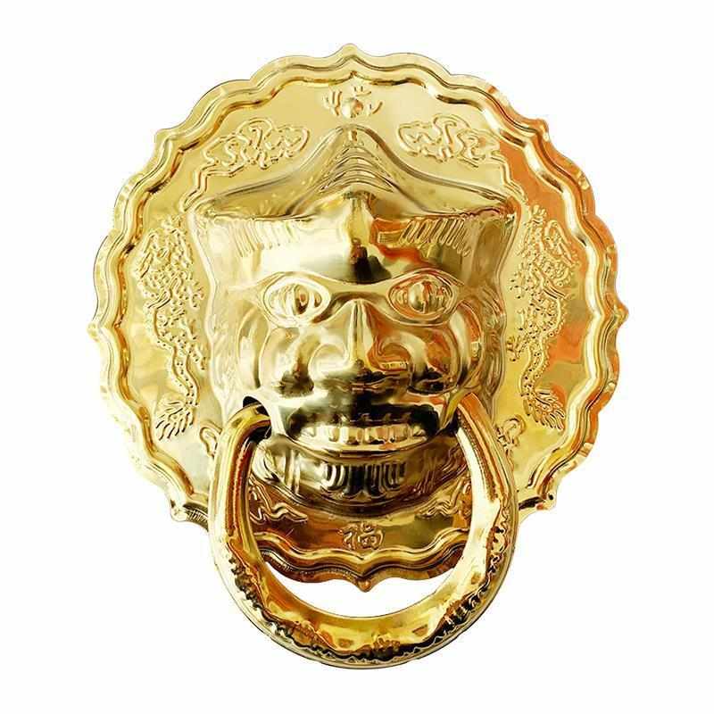 门环兽头不锈钢老式门装饰虎头狮子头中式仿复古大门拉手配件拉环